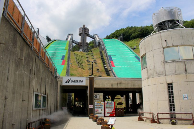 白馬ジャンプ競技場 リフト前