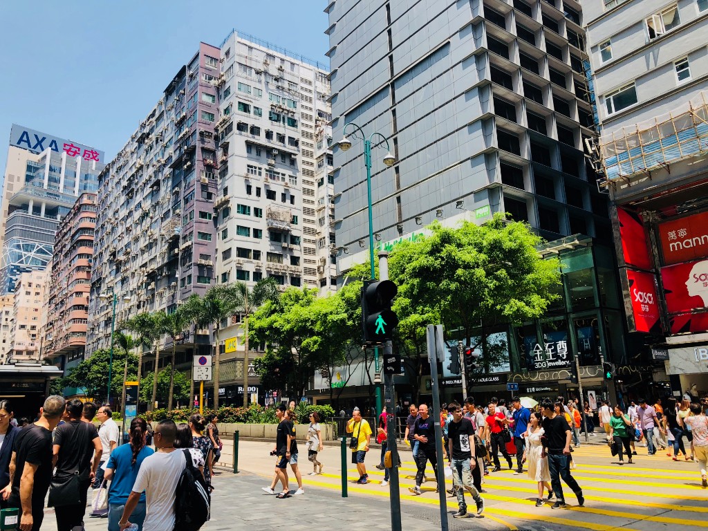 香港の歩道空間