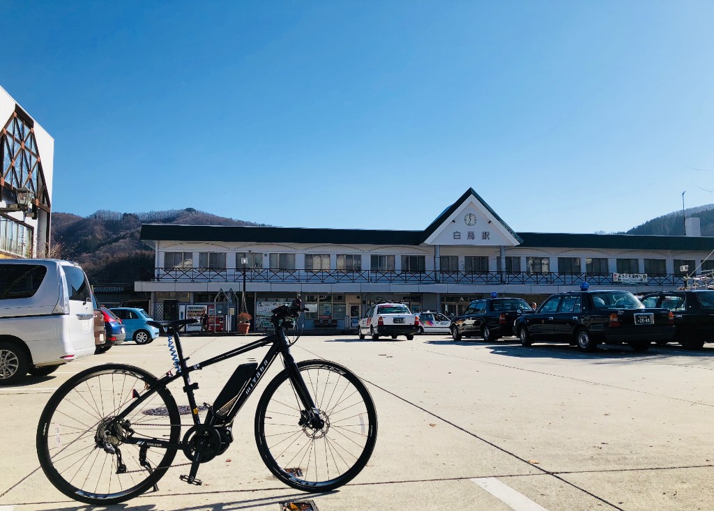 冬のポタリング！北アルプスの冠雪が美しい白馬村をe-BIKEで探検する旅 