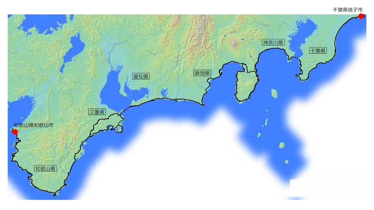 延長日本一 何日で走れるか 千葉 和歌山をつなぐ延長1 400 の 太平洋岸自転車道 Tabirin たびりん