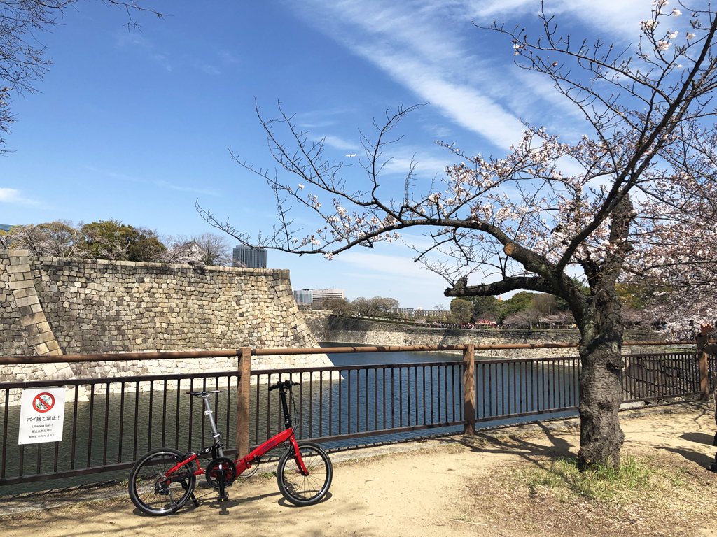 ここから森ノ宮駅まで自転車