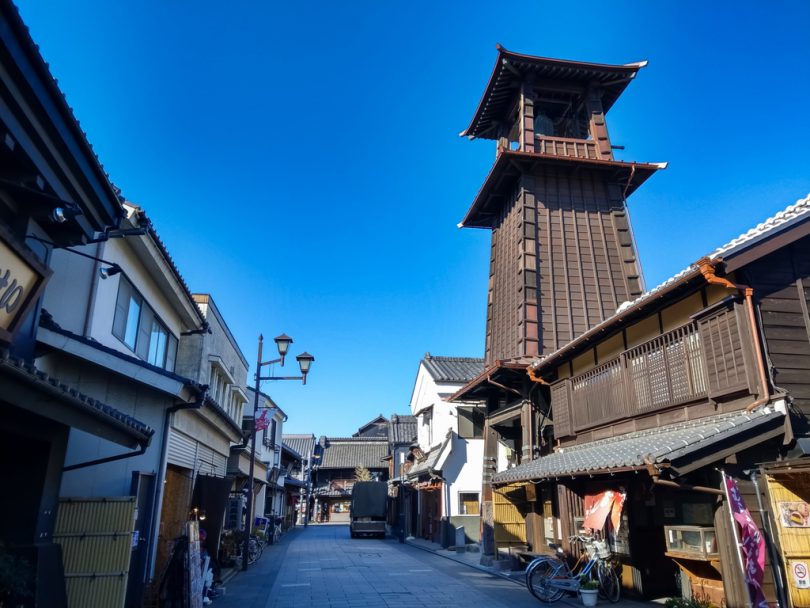 川越の町並み、時の鐘