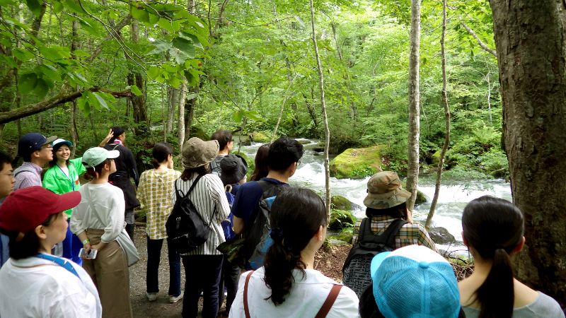 奥入瀬せせらぎ体感プロジェクト 十和田西高観光科