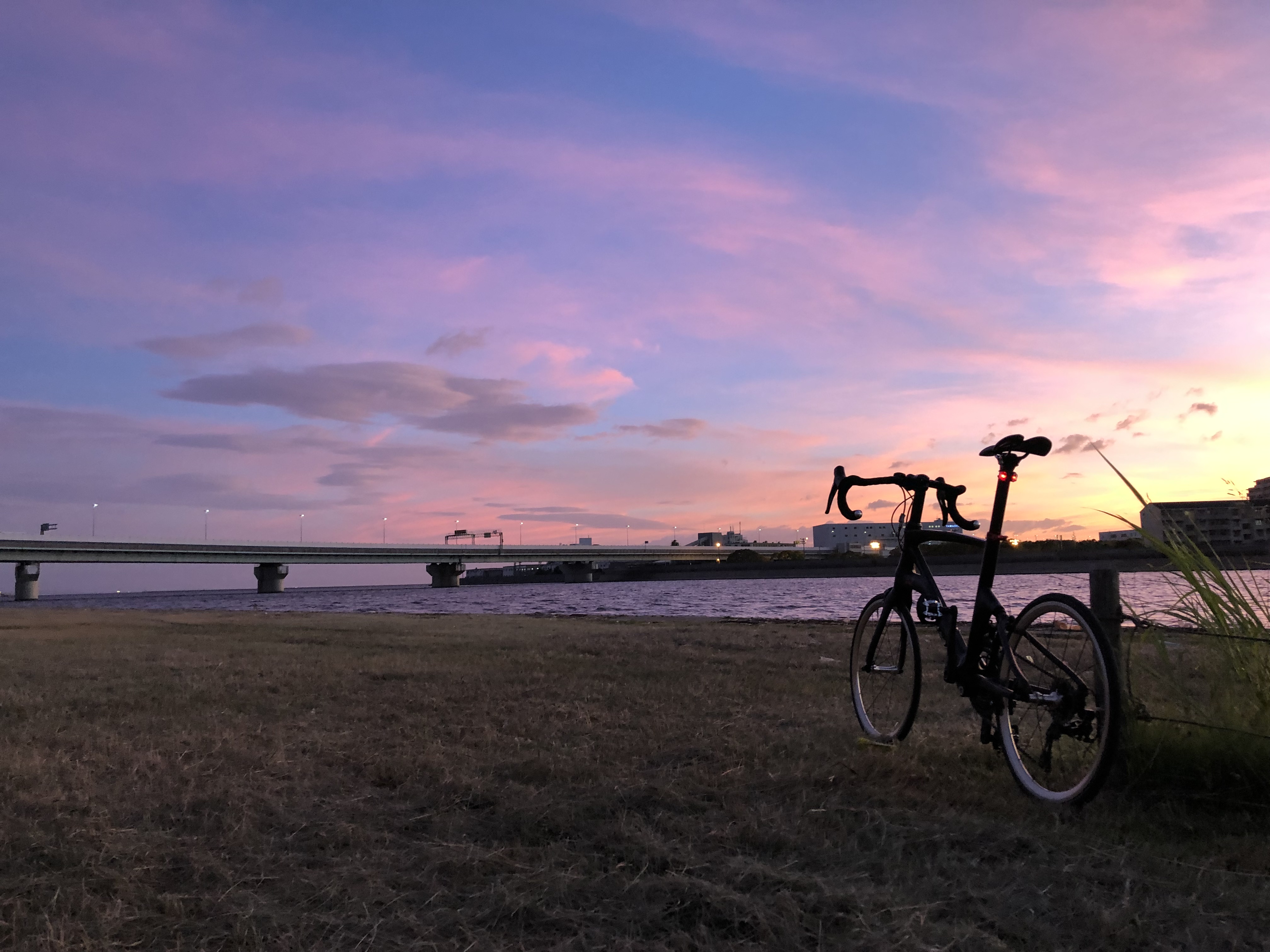 【兵庫県】ほぼ尼崎市一周（アマイチ）で夏の水辺＆夕暮れサイクリング