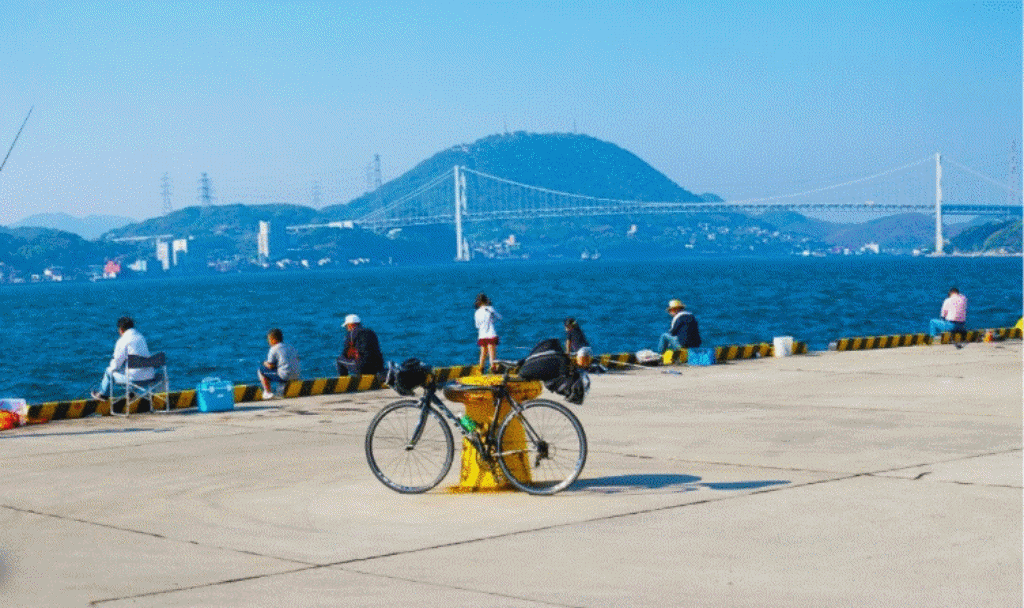 自転車で釣りに行った人の話