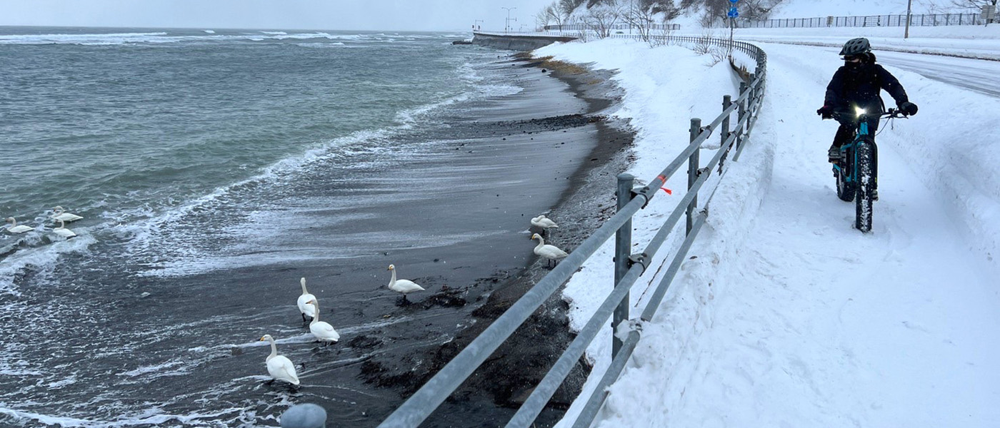 【北海道】北の大地・網走で雪上サイクリング。ファットバイクで楽しむ冬ライド