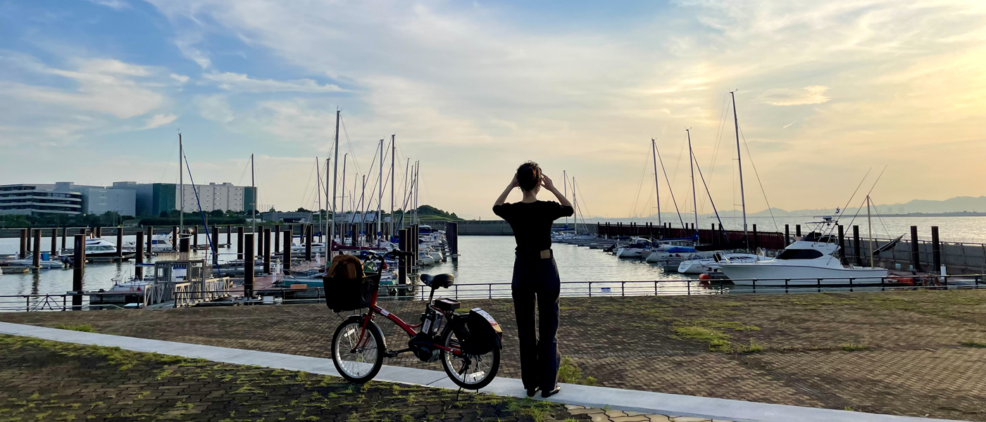 【大阪府】堂島公園～大阪北港マリーナ 15km 夕暮れサイクリング