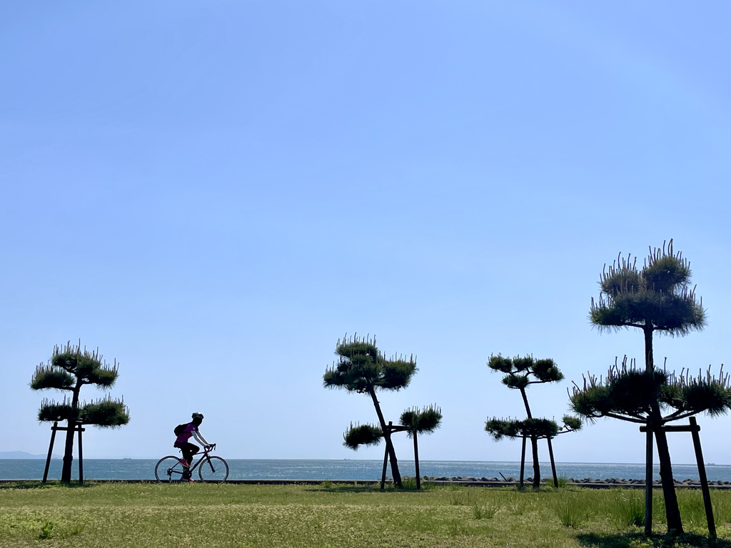 【兵庫県】明石海峡大橋と美しい海を望む明石「浜の散歩道（播磨サイクリングロード）」44kmサイクリング