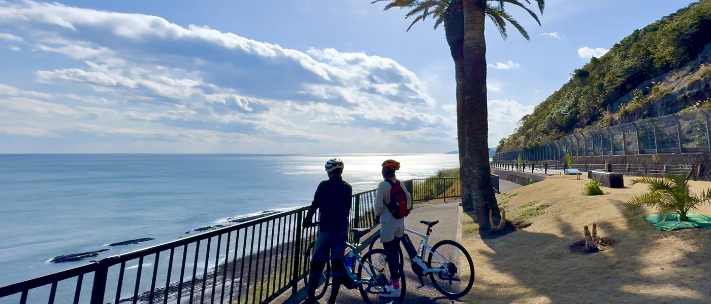 【宮崎県】青い空と海を満喫、神戸からフェリーで行く現地1泊 E-Bikeレンタルサイクリング