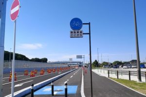 【千葉県】千葉外環開通直前！千葉外環側道の自転車道、都心に一番近い道の駅いちかわ！